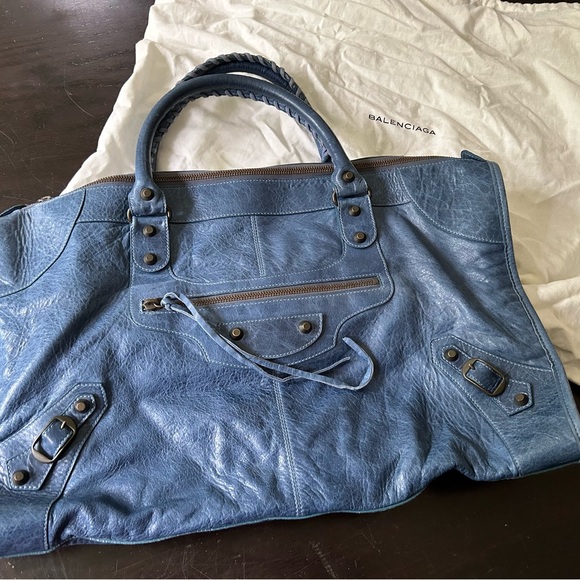 ✨😍✨ Balenciaga Work Bag in Rare Blue - Picture 7 of 9